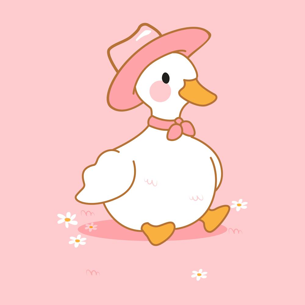 Duck In A Hat 1