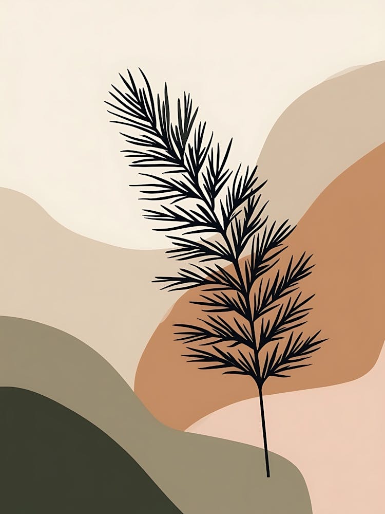 Serene Botanical Flow with Gentle Textures