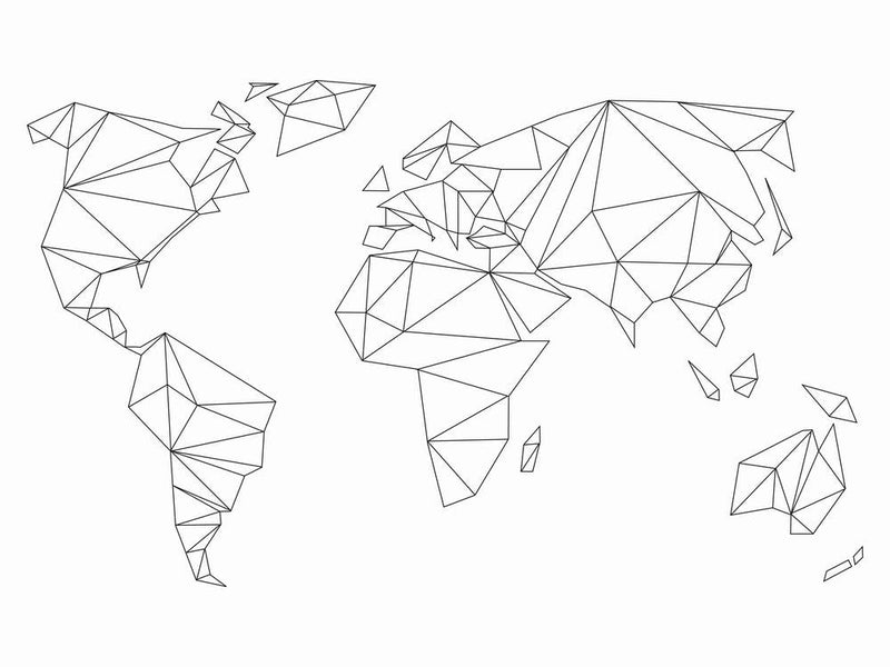 Geometrische Welt Weiß