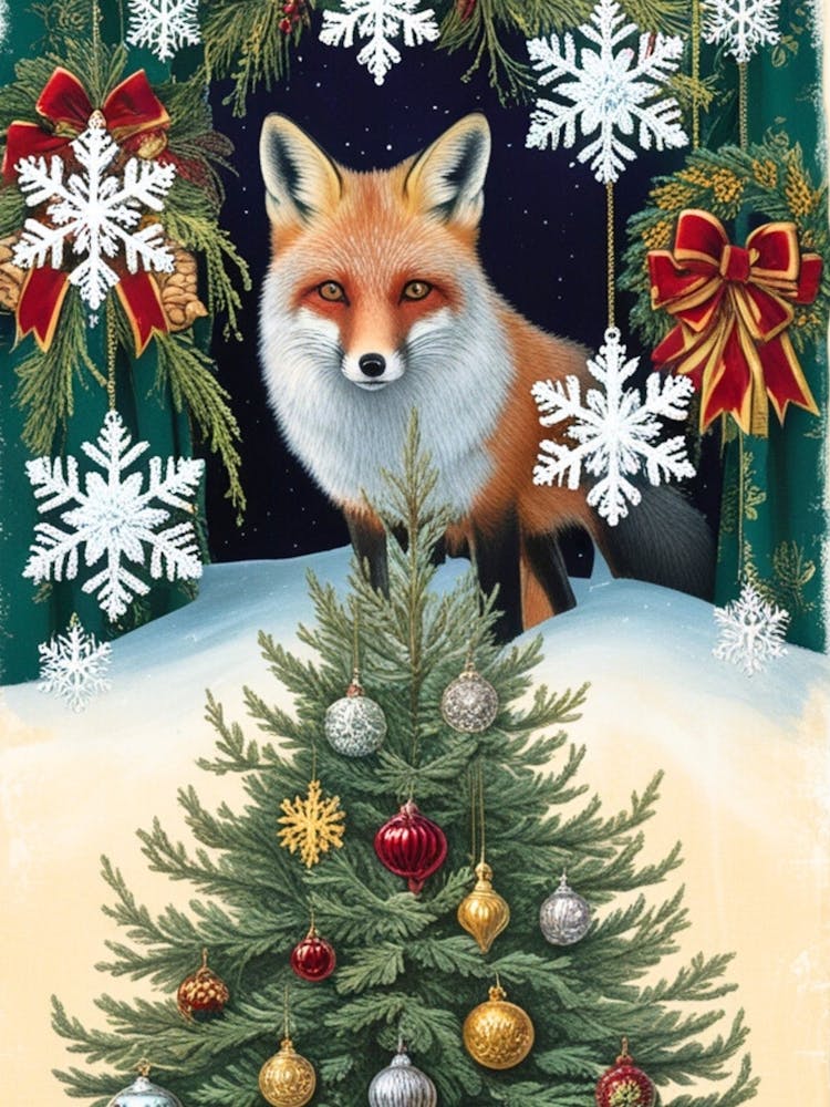 William Morris Christmas Fox 17