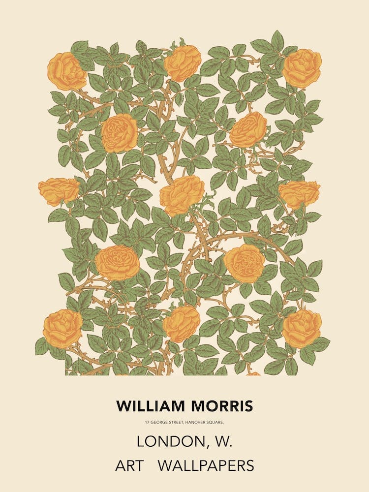 Rose Poster, Wiliam Morris