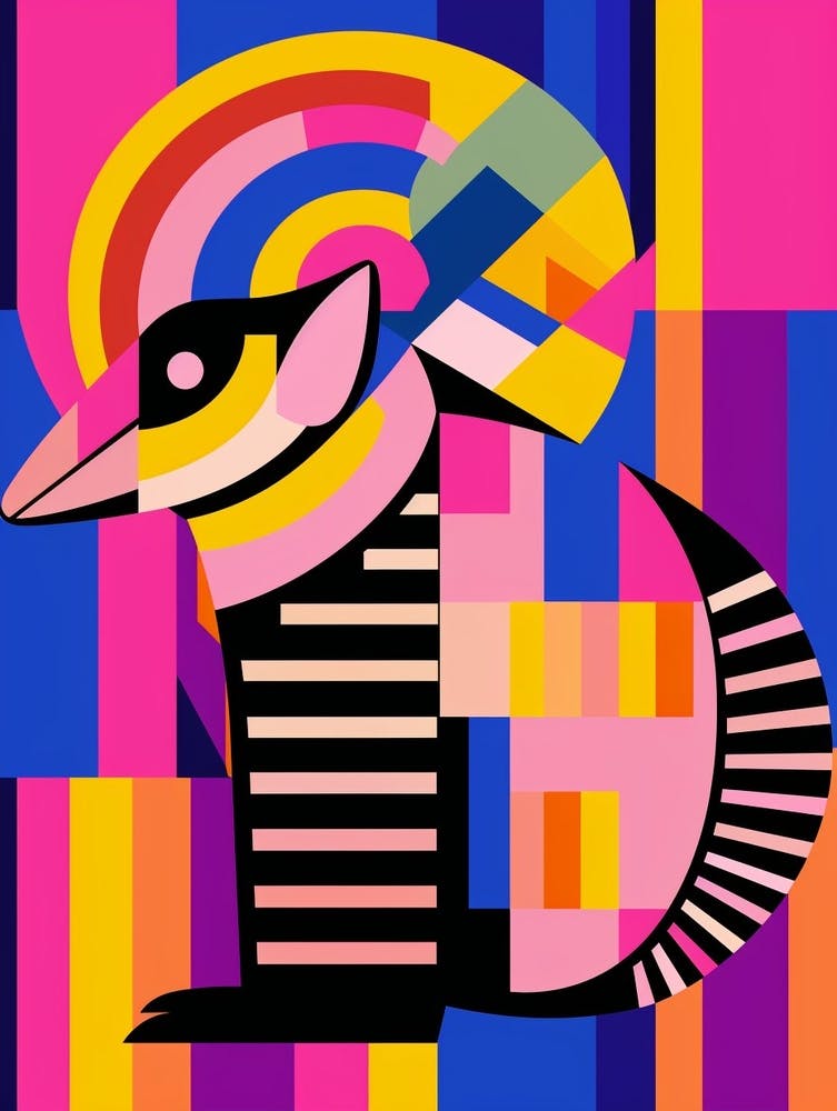 Armadillo Abstract Geometric 1