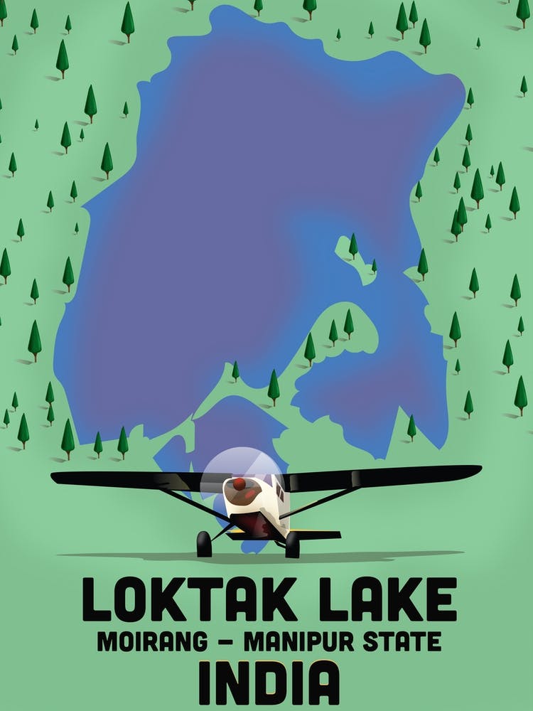 Lokat Lake India Travel poster
