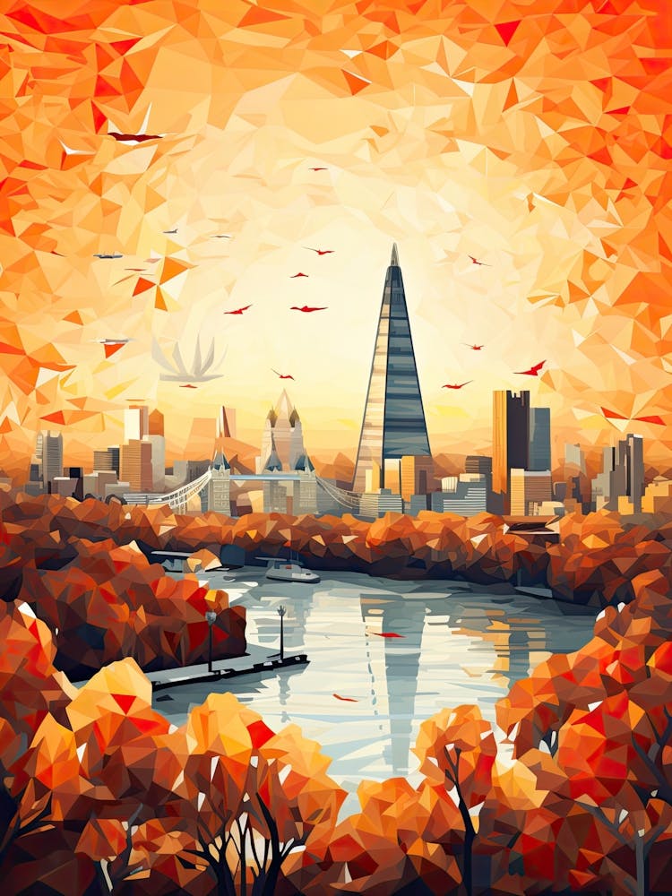 London View   Geometric Vector Illustration 1