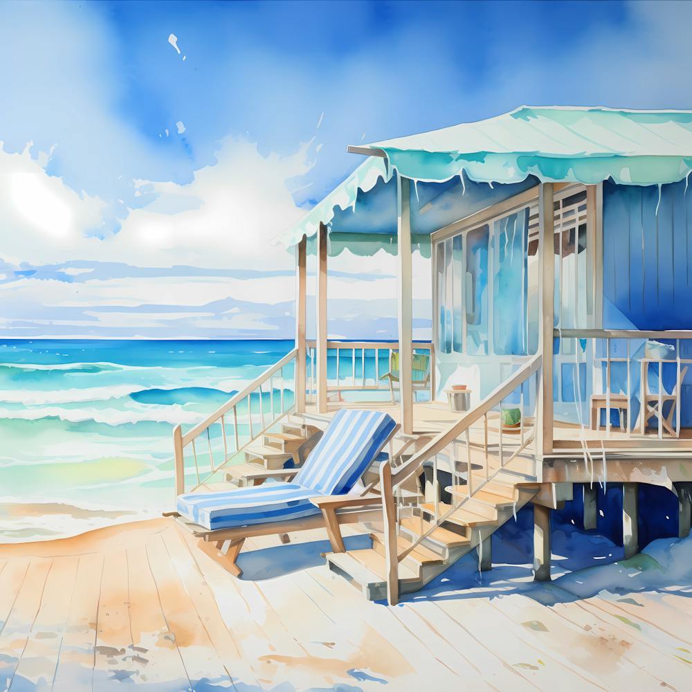 Aqua Serenity: Artistic Reverie