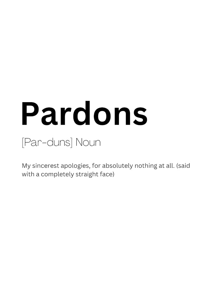 Pardons Definition Meaning