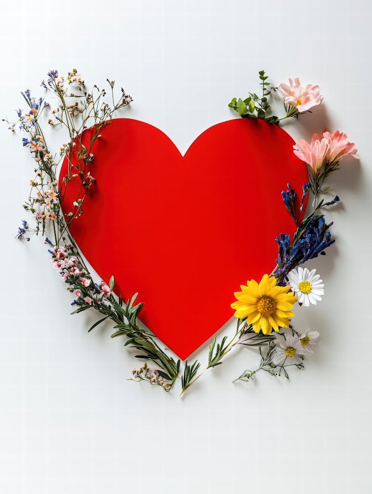 Heart With Flowers 1