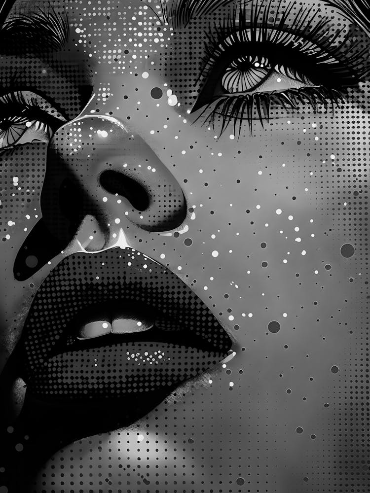 Black And White Portrait Of A Woman 36