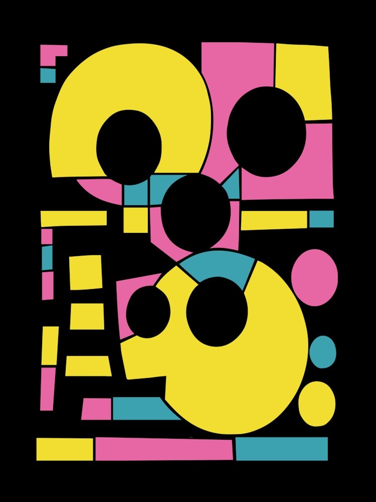Retro Mod Geometric Abstract