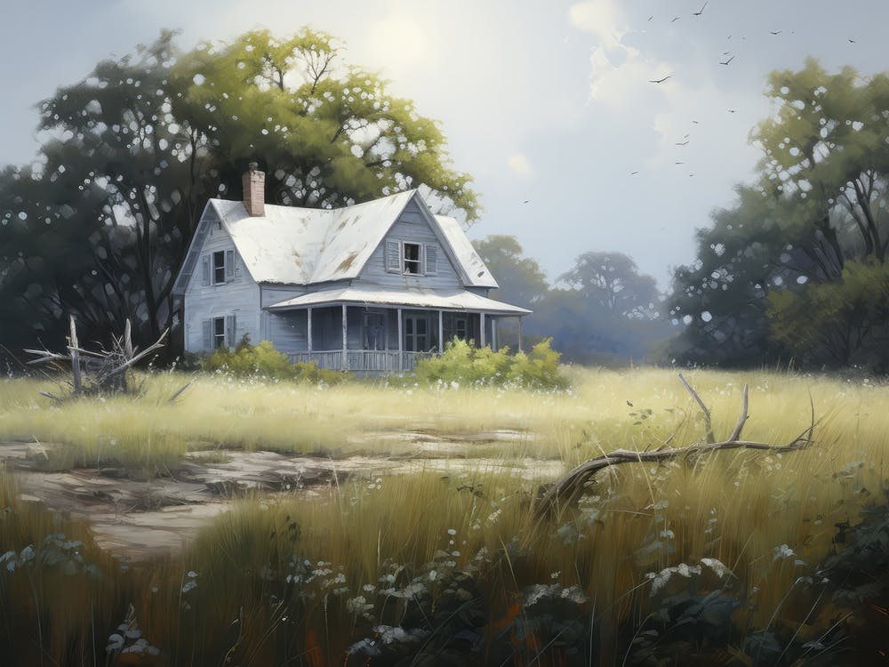 Cottage Oil Painting