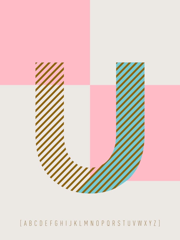 U Typeface Alphabet