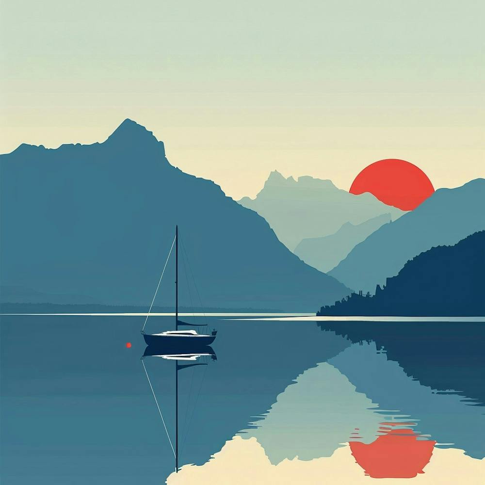 Sunset In The Mountains 3