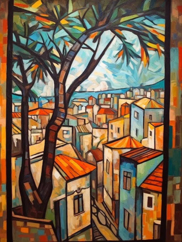 Window View Havana Of In The Style Of Cubism 1