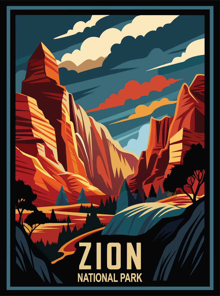 Zion National Park Vintage