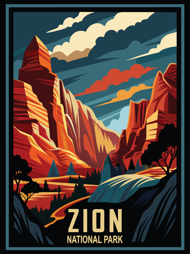 Zion National Park Vintage