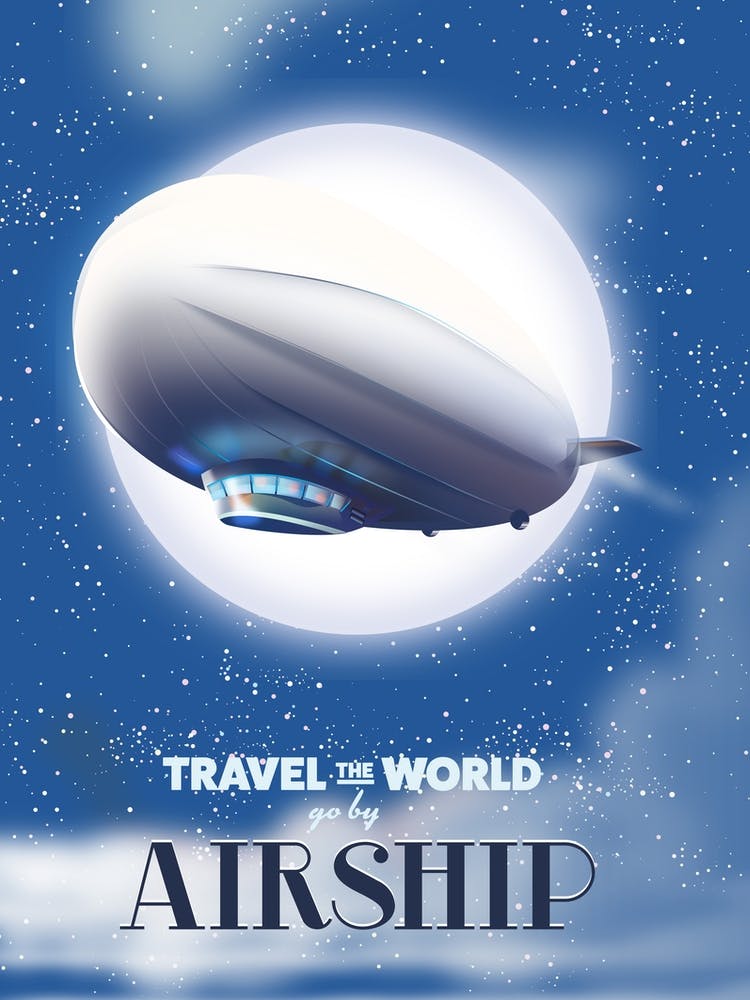 Airship Travel poster