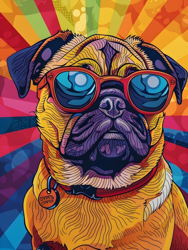 Pug in Sunglasses 2