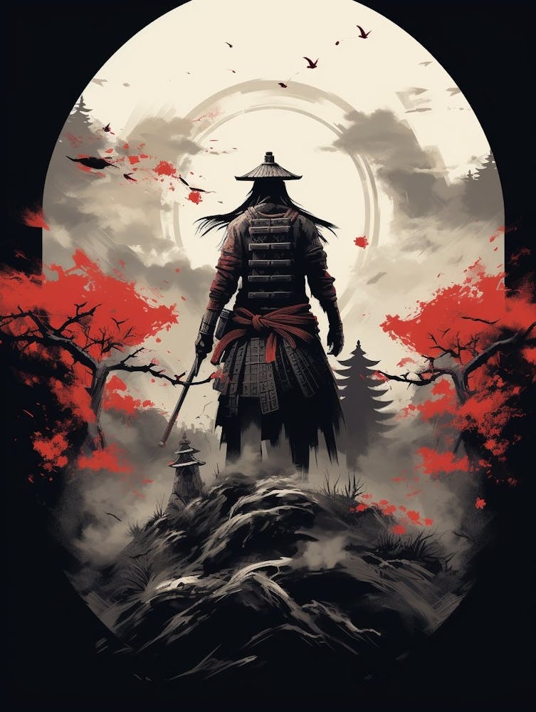 Japanese Samurai Illustration 19