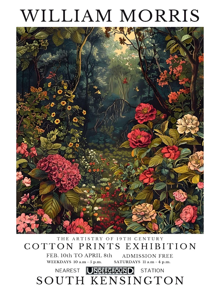 William Morris Cotton Prints Exhibition 86