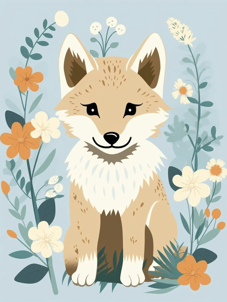 Baby Animal Illustration  Wolf 6