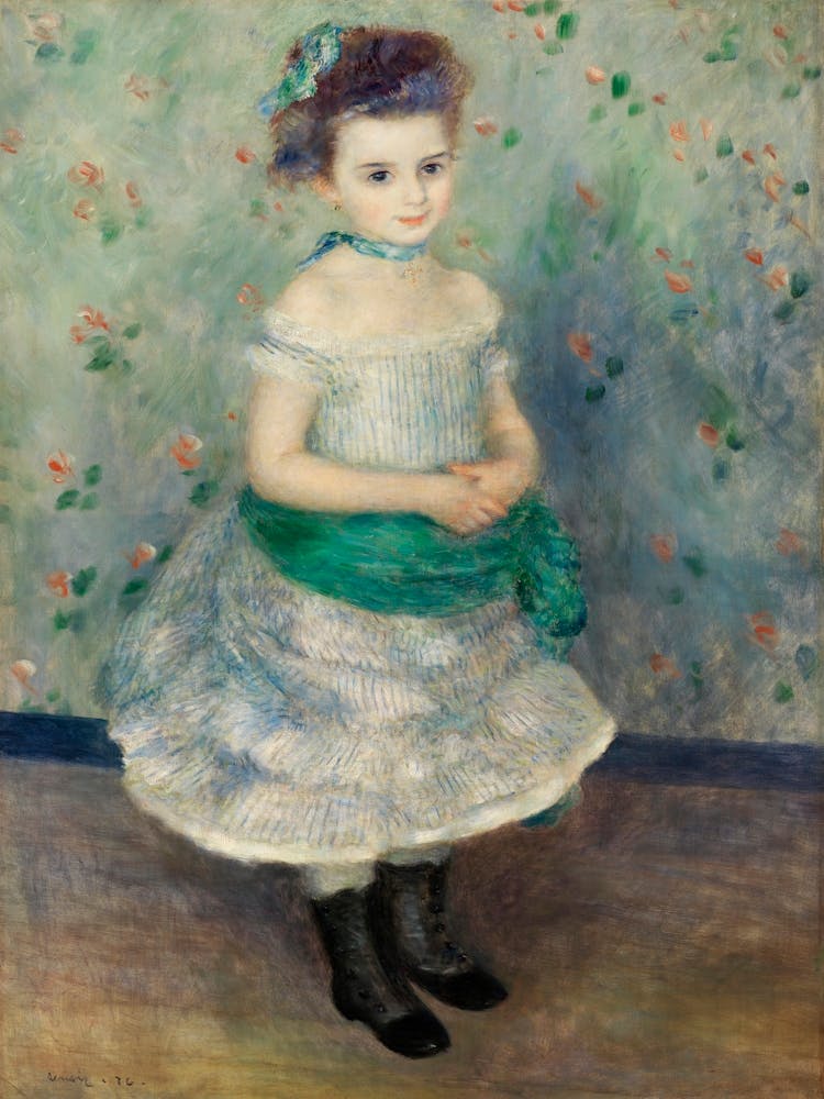 Portrait Of Jeanne Durand Ruel (1876), Pierre Auguste Renoir