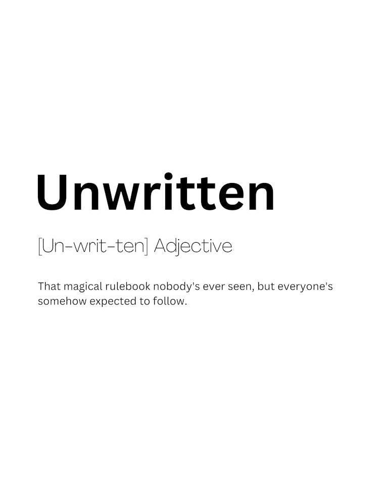 Unwritten Definition Meaning