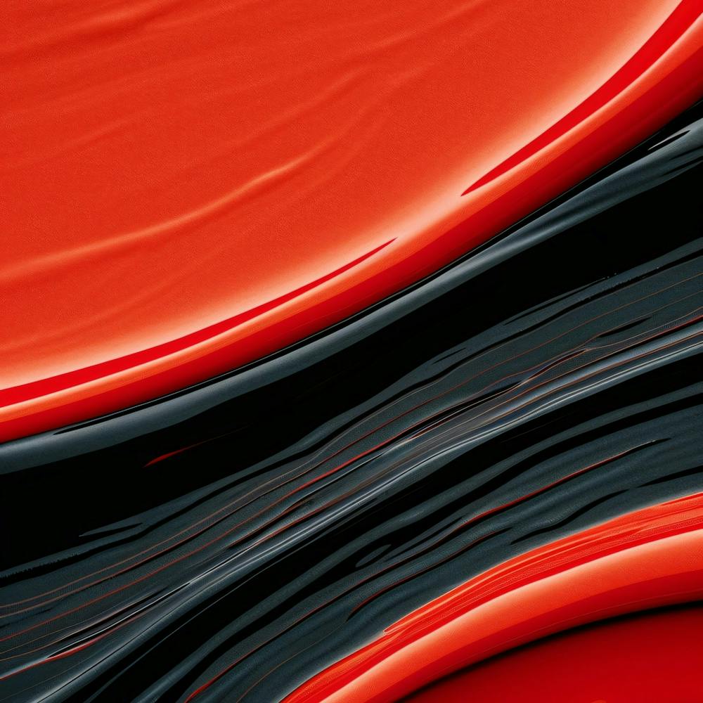 Abstract Red And Black Liquid