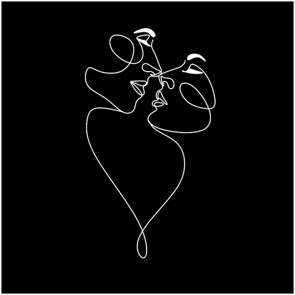 Couple Line art