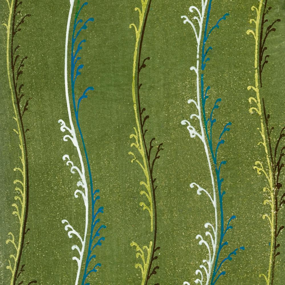 Vintage Ukiyo-e Woodblock Print Of Japanese Textile, Shima Shima, Furuya Korin (129)