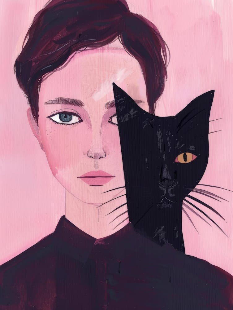 Girl With A Cat 8