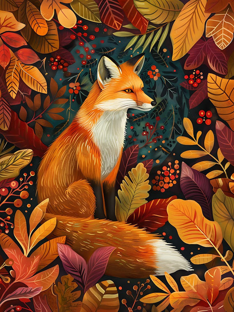 Solitary Fox In The Autumn 6