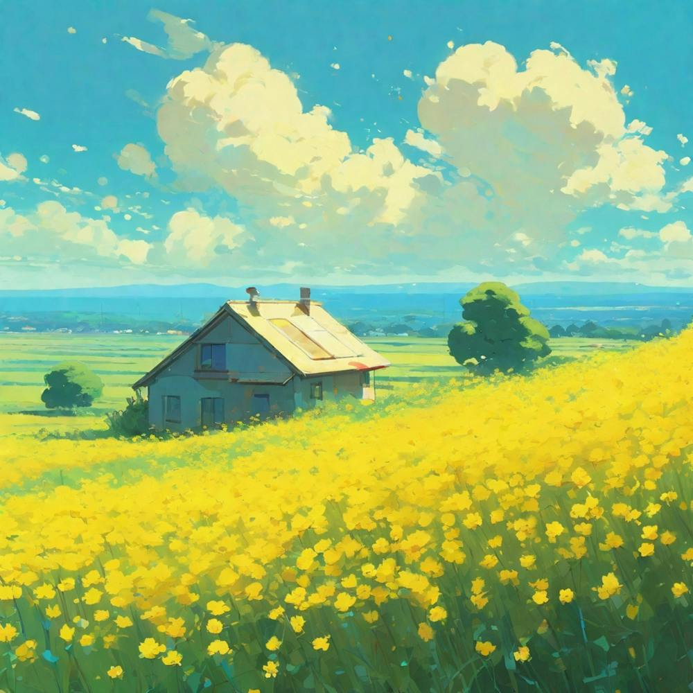 Maison dans un Champ 1