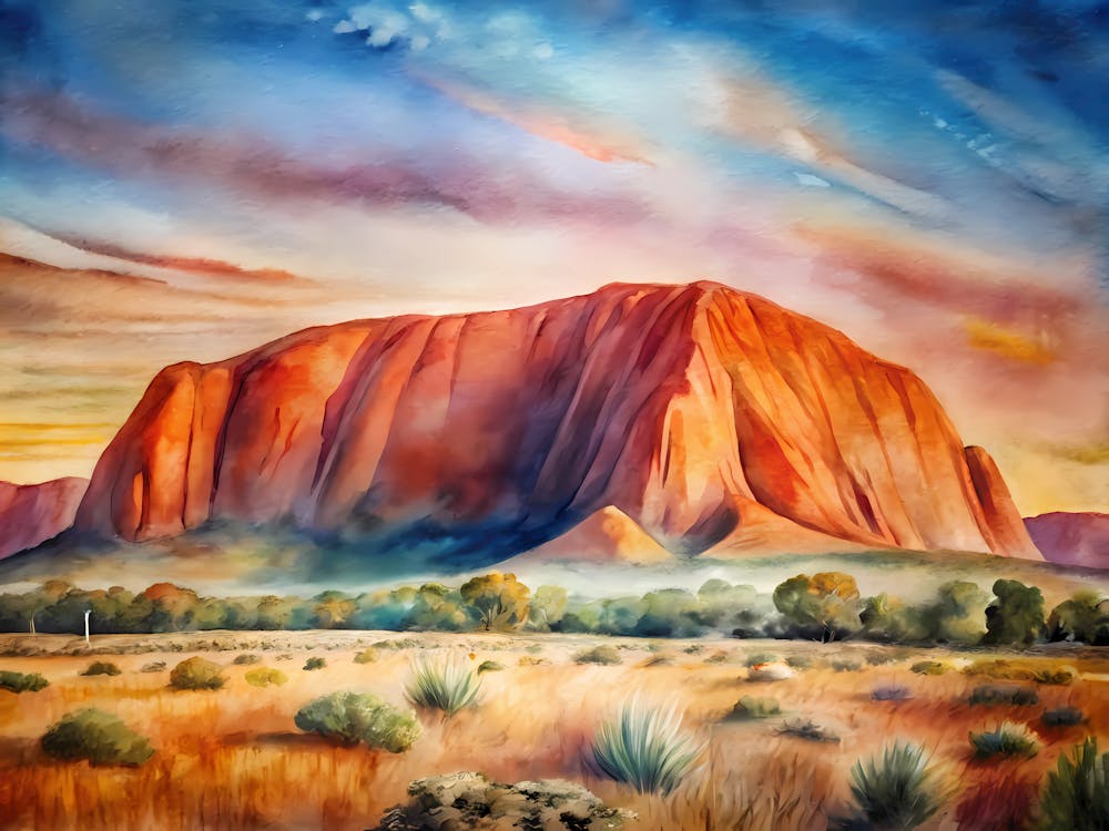 Van Gogh Uluru Kata Tjuta National Park Australia
