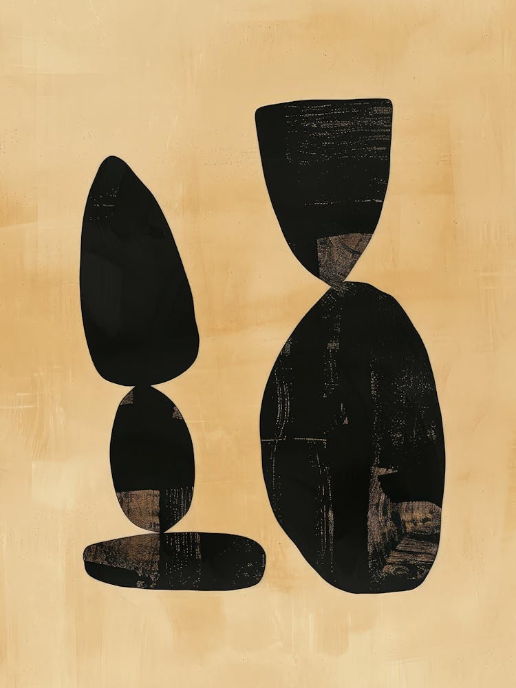 Black And White Abstract Canvas Print