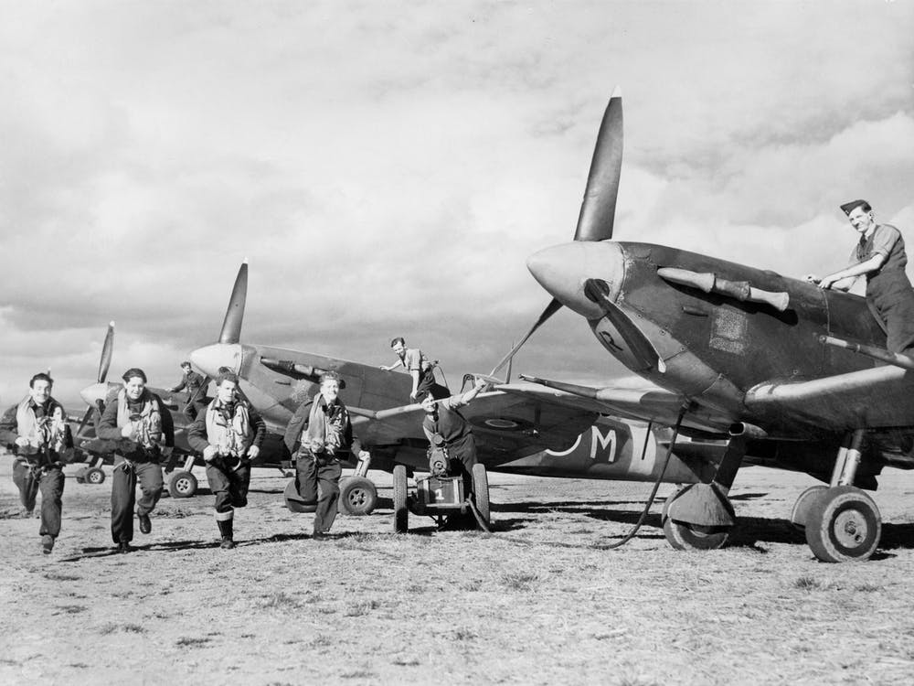 Spitfire In Flight November 1943