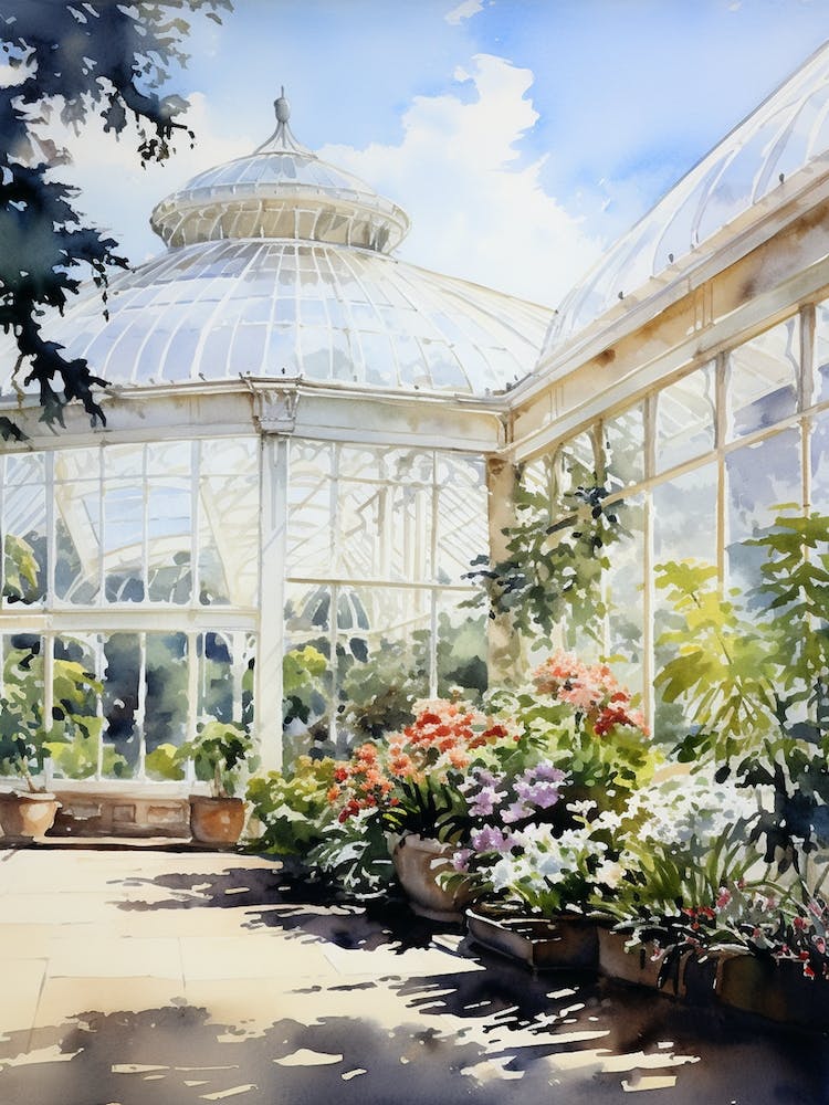 Kew Gardens Uk Watercolour 2