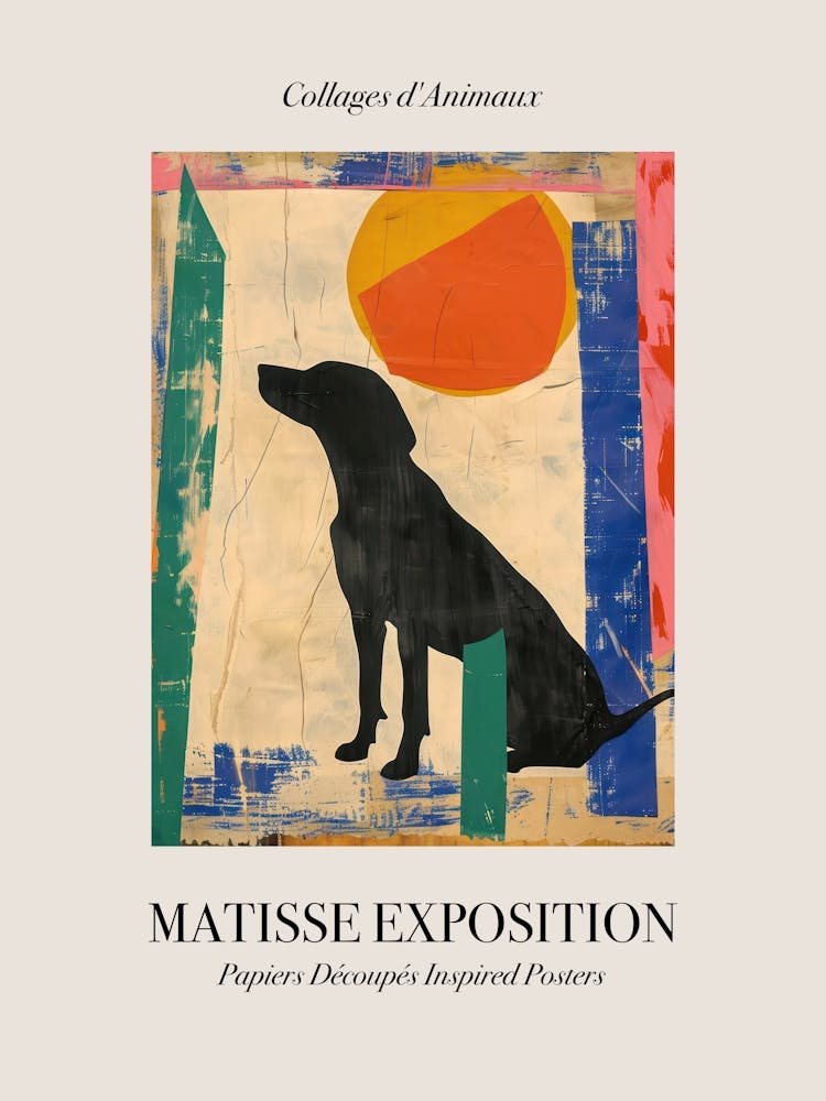 Dog 3 Matisse Inspired Exposition Animals Poster