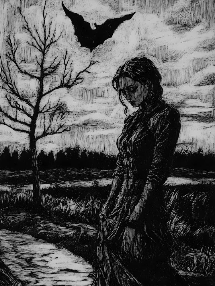 Woman In The Woods 1