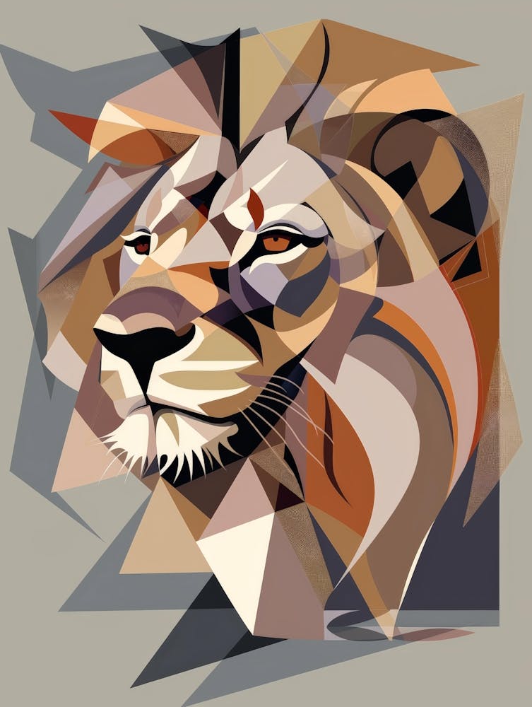 Abstract Lion 4