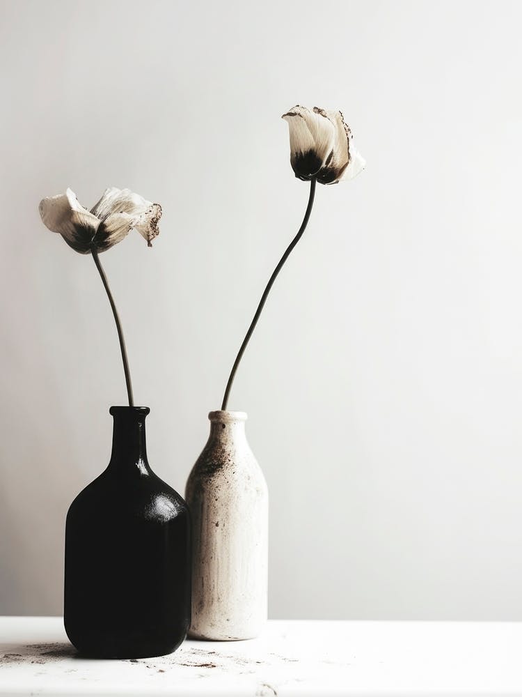 Black And White Vase No 2