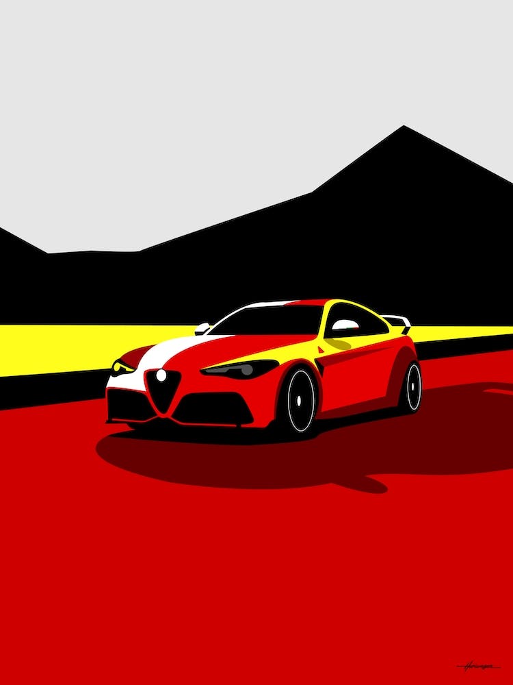 Alfa Romeo Giulia GTA M - pop red