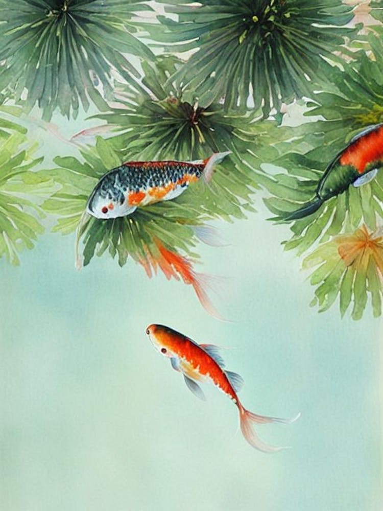 Koi Fish Storybook Watercolour