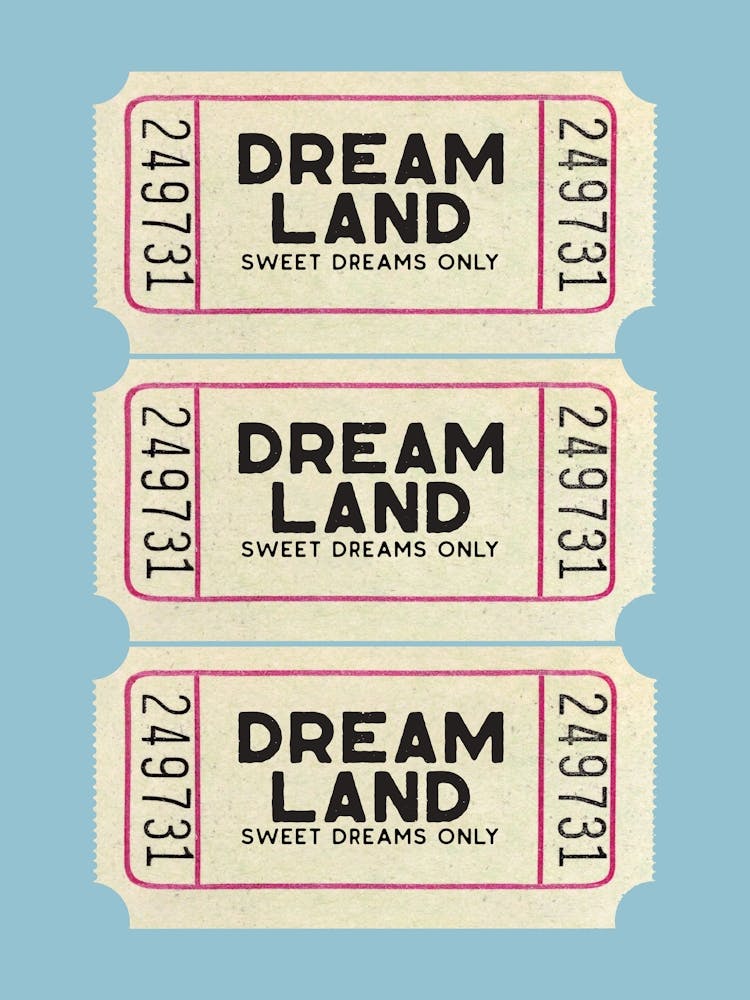 Dream Land Retro Ticket