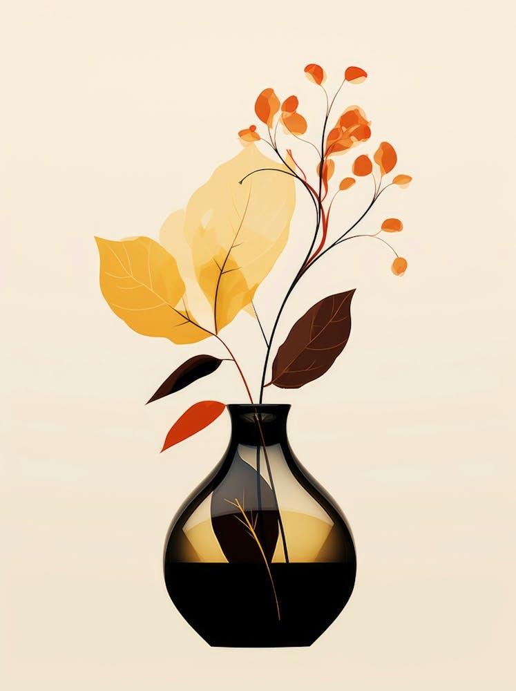 Autumn Leaves In A Vase 1
