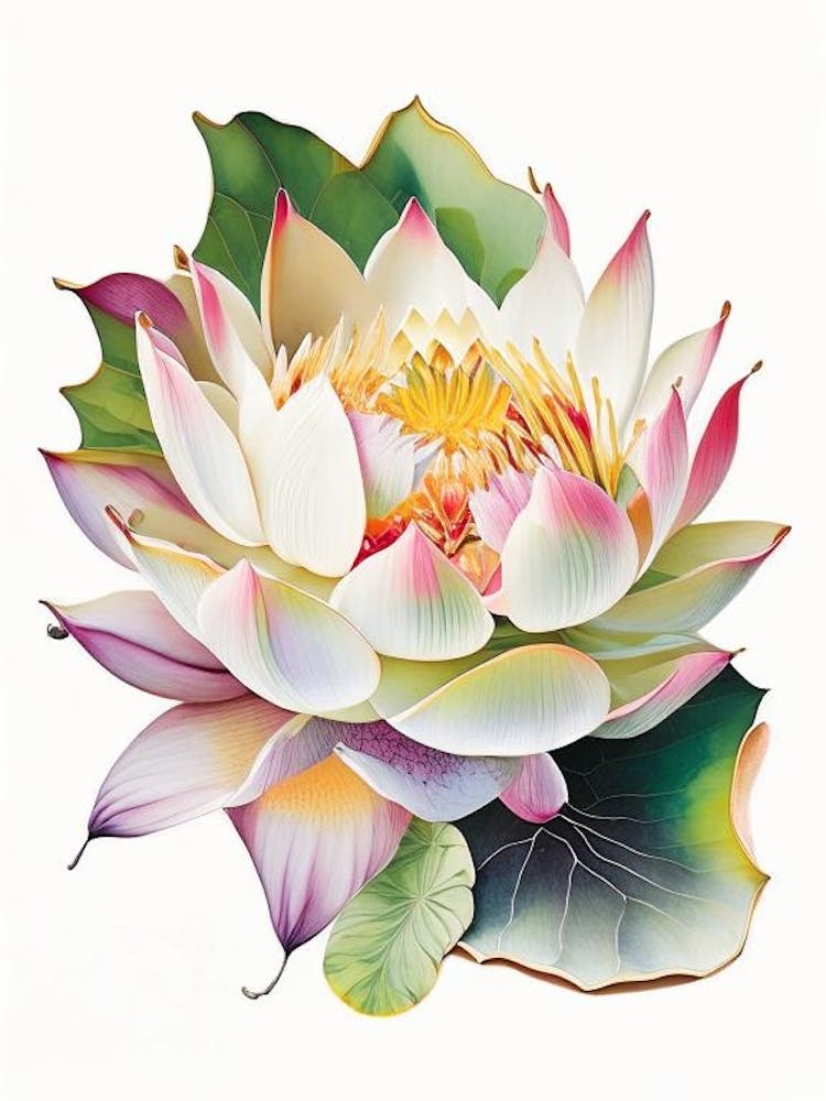 Lotus Flower Petals Decoupage 7