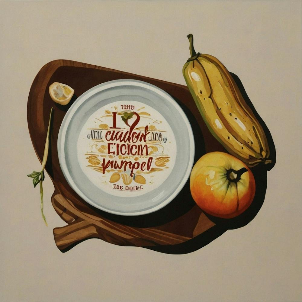 Plate Of Fruits And Vegetables