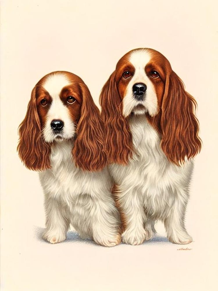 Épagneuls (Clumber) Illustration