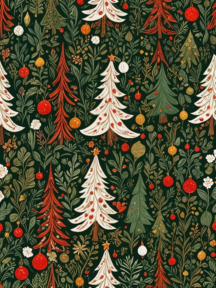 Botanical Christmas Trees