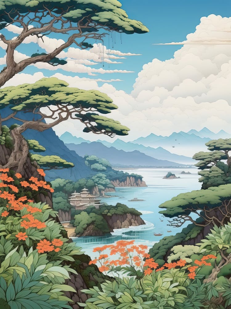 The Ogasawara Islands In Tokyo, Ukiyo E Drawing 2