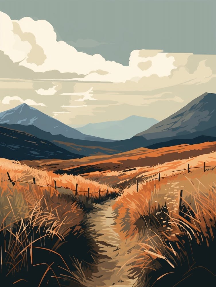 The West Highland Line Scotland 9 Hiking Trail Landscape